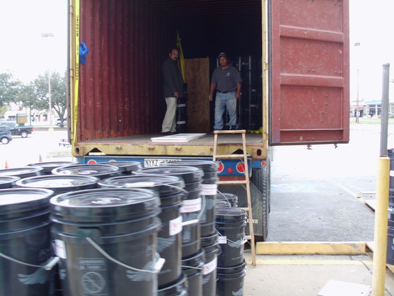 Alliance volunteers in Houston filling AICB buckets for flood affected families in Sinhd Pakistan    (86)